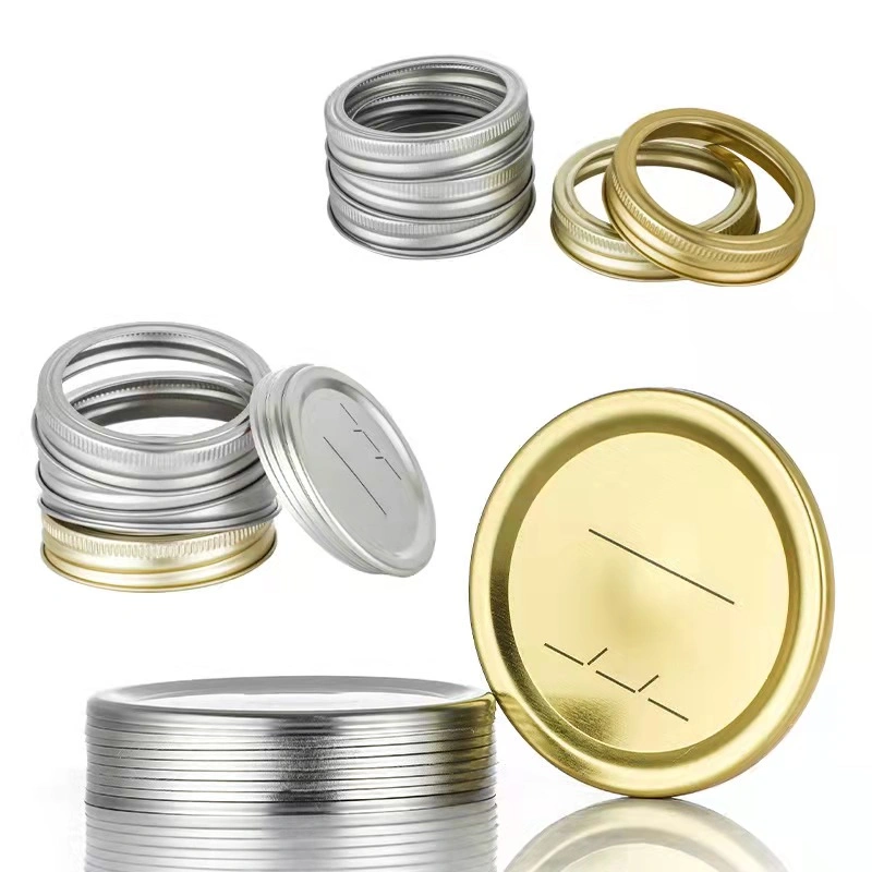 70mm Two Pieces Mason Jar Lid, Metal Ring and Plate for Canning Jar