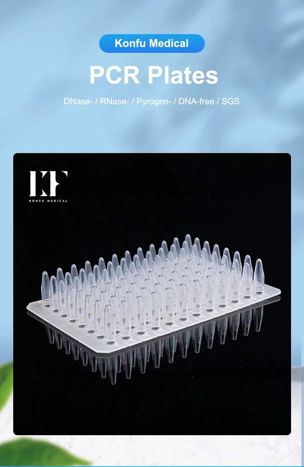 Automated Processes 0.2ml Non-Skirteded Clear 96 Well PCR Plate/Tubes Reliable Real Time PCR Results for Clinical Diagnostics Lab Work