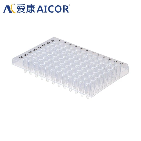 Kunststoff sterile Labor medizinische konische 0,2 ml 96 Löcher Zentrifugenröhrchen Mikrotiterplatte PCR-Röhrchenplatte ohne Rock