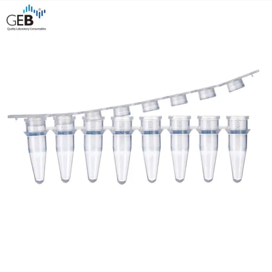 0,2 ml Einweg-Einzelkunststoff-transparentes konisches PCR-Zentrifugenröhrchen mit CE-Zertifikat